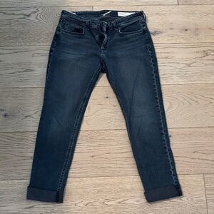 rag & bone Dark Gray Ankle Jeans